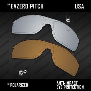 Anti Scratch Polarized Replacement Lenses for-Oakley EVZero Pitch OO9383 Options