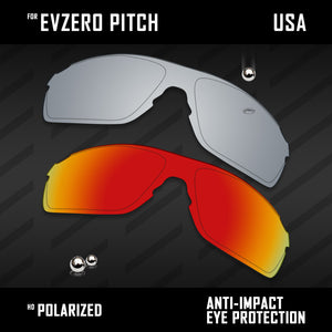 Anti Scratch Polarized Replacement Lenses for-Oakley EVZero Pitch OO9383 Options