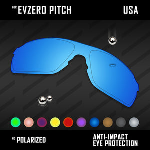 Anti Scratch Polarized Replacement Lenses for-Oakley EVZero Pitch OO9383 Options