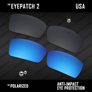 Anti Scratch Polarized Replacement Lenses for-Oakley Eyepatch 2 OO9136 Options