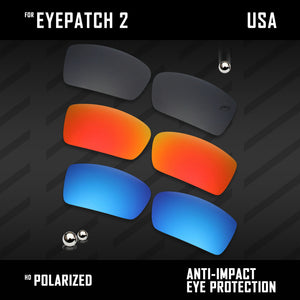 Anti Scratch Polarized Replacement Lenses for-Oakley Eyepatch 2 OO9136 Options