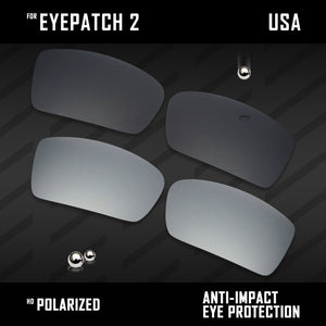 Anti Scratch Polarized Replacement Lenses for-Oakley Eyepatch 2 OO9136 Options