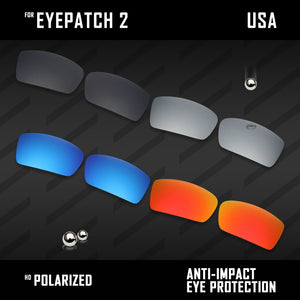 Anti Scratch Polarized Replacement Lenses for-Oakley Eyepatch 2 OO9136 Options