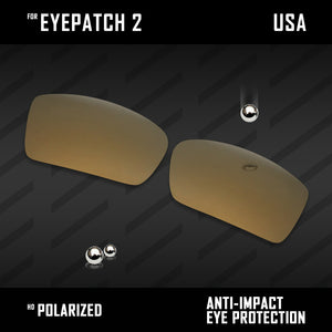 Anti Scratch Polarized Replacement Lenses for-Oakley Eyepatch 2 OO9136 Options