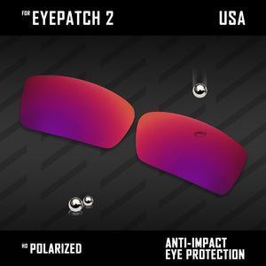 Anti Scratch Polarized Replacement Lenses for-Oakley Eyepatch 2 OO9136 Options