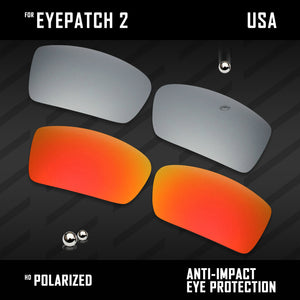Anti Scratch Polarized Replacement Lenses for-Oakley Eyepatch 2 OO9136 Options