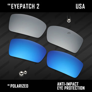 Anti Scratch Polarized Replacement Lenses for-Oakley Eyepatch 2 OO9136 Options