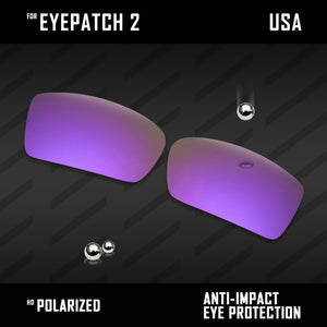 Anti Scratch Polarized Replacement Lenses for-Oakley Eyepatch 2 OO9136 Options