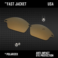 Load image into Gallery viewer, Anti Scratch Polarized Replacement Lenses for-Oakley Fast Jacket OO9097 Options