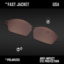 Load image into Gallery viewer, Anti Scratch Polarized Replacement Lenses for-Oakley Fast Jacket OO9097 Options