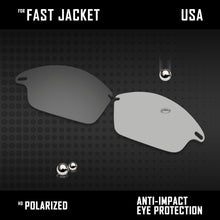 Load image into Gallery viewer, Anti Scratch Polarized Replacement Lenses for-Oakley Fast Jacket OO9097 Options