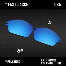 Load image into Gallery viewer, Anti Scratch Polarized Replacement Lenses for-Oakley Fast Jacket OO9097 Options