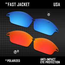 Load image into Gallery viewer, Anti Scratch Polarized Replacement Lenses for-Oakley Fast Jacket OO9097 Options