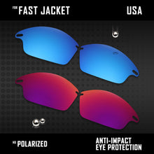 Load image into Gallery viewer, Anti Scratch Polarized Replacement Lenses for-Oakley Fast Jacket OO9097 Options