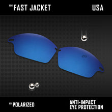 Load image into Gallery viewer, Anti Scratch Polarized Replacement Lenses for-Oakley Fast Jacket OO9097 Options