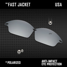 Load image into Gallery viewer, Anti Scratch Polarized Replacement Lenses for-Oakley Fast Jacket OO9097 Options