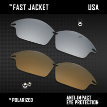 Load image into Gallery viewer, Anti Scratch Polarized Replacement Lenses for-Oakley Fast Jacket OO9097 Options