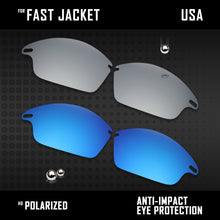 Load image into Gallery viewer, Anti Scratch Polarized Replacement Lenses for-Oakley Fast Jacket OO9097 Options