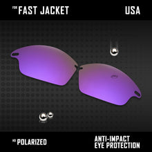 Load image into Gallery viewer, Anti Scratch Polarized Replacement Lenses for-Oakley Fast Jacket OO9097 Options