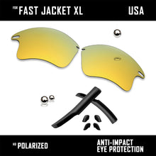 Load image into Gallery viewer, Anti Scratch Replacement Lenses &amp; Rubber Kits for-Oakley Fast Jacket XL OO9156