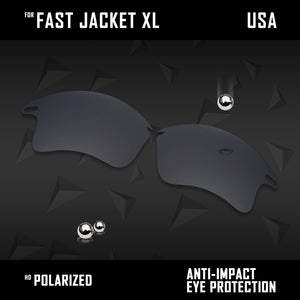 Anti Scratch Polarized Replacement Lenses for-Oakley Fast Jacket XL OO9156 Opt