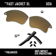 Load image into Gallery viewer, Anti Scratch Replacement Lenses &amp; Rubber Kits for-Oakley Fast Jacket XL OO9156
