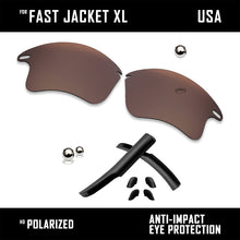 Load image into Gallery viewer, Anti Scratch Replacement Lenses &amp; Rubber Kits for-Oakley Fast Jacket XL OO9156