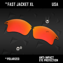 Load image into Gallery viewer, Anti Scratch Polarized Replacement Lenses for-Oakley Fast Jacket XL OO9156 Opt