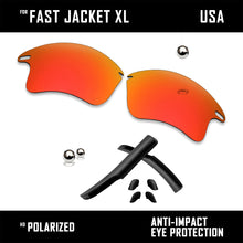 Load image into Gallery viewer, Anti Scratch Replacement Lenses &amp; Rubber Kits for-Oakley Fast Jacket XL OO9156