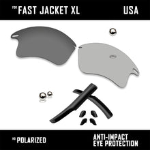 Load image into Gallery viewer, Anti Scratch Replacement Lenses &amp; Rubber Kits for-Oakley Fast Jacket XL OO9156