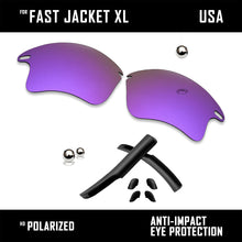 Load image into Gallery viewer, Anti Scratch Replacement Lenses &amp; Rubber Kits for-Oakley Fast Jacket XL OO9156
