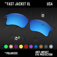 Anti Scratch Polarized Replacement Lenses for-Oakley Fast Jacket XL OO9156 Opt