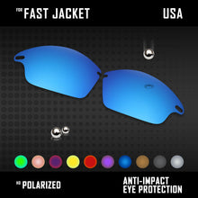 Load image into Gallery viewer, Anti Scratch Polarized Replacement Lenses for-Oakley Fast Jacket OO9097 Options