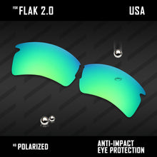 Load image into Gallery viewer, Anti Scratch Polarized Replacement Lenses for-Oakley Flak 2.0 OO9295 Options