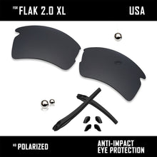 Load image into Gallery viewer, Anti Scratch Polarized Replacement Lens&amp;Rubber Kit for-Oakley Flak 2.0 XL OO9188