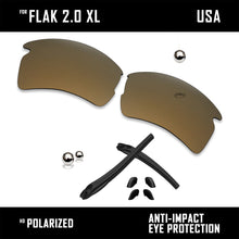 Load image into Gallery viewer, Anti Scratch Polarized Replacement Lens&amp;Rubber Kit for-Oakley Flak 2.0 XL OO9188