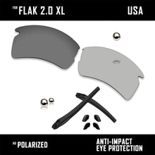 Load image into Gallery viewer, Anti Scratch Polarized Replacement Lens&amp;Rubber Kit for-Oakley Flak 2.0 XL OO9188