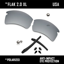 Load image into Gallery viewer, Anti Scratch Polarized Replacement Lens&amp;Rubber Kit for-Oakley Flak 2.0 XL OO9188