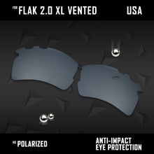 Load image into Gallery viewer, Anti Scratch Polarized Replacement Lens for-Oakley Flak 2.0 XL Vented OO9188 Opt