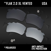 Load image into Gallery viewer, Anti Scratch Polarized Replacement Lens for-Oakley Flak 2.0 XL Vented OO9188 Opt