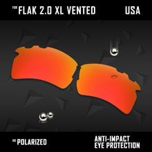 Load image into Gallery viewer, Anti Scratch Polarized Replacement Lens for-Oakley Flak 2.0 XL Vented OO9188 Opt