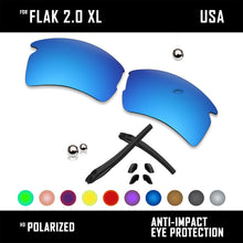 Load image into Gallery viewer, Anti Scratch Polarized Replacement Lens&amp;Rubber Kit for-Oakley Flak 2.0 XL OO9188