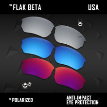 Load image into Gallery viewer, Anti Scratch Polarized Replacement Lenses for-Oakley Flak Beta OO9363 Options