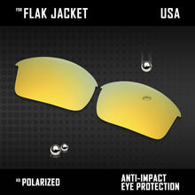 Load image into Gallery viewer, Anti Scratch Polarized Replacement Lenses for-Oakley Flak Jacket OO9097 Options