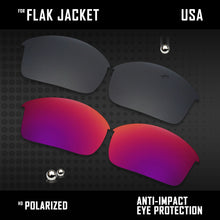 Load image into Gallery viewer, Anti Scratch Polarized Replacement Lenses for-Oakley Flak Jacket OO9097 Options