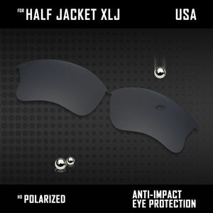 Anti Scratch Polarized Replacement Lenses for-Oakley Half Jacket XLJ Options