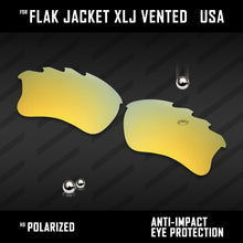 Load image into Gallery viewer, Anti Scratch Polarized Replacement Lenses for-Oakley Flak Jacket XLJ Vented Opt