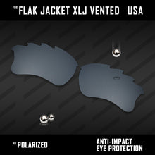 Load image into Gallery viewer, Anti Scratch Polarized Replacement Lenses for-Oakley Flak Jacket XLJ Vented Opt