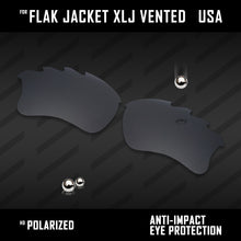 Load image into Gallery viewer, Anti Scratch Polarized Replacement Lenses for-Oakley Flak Jacket XLJ Vented Opt