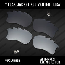 Load image into Gallery viewer, Anti Scratch Polarized Replacement Lenses for-Oakley Flak Jacket XLJ Vented Opt